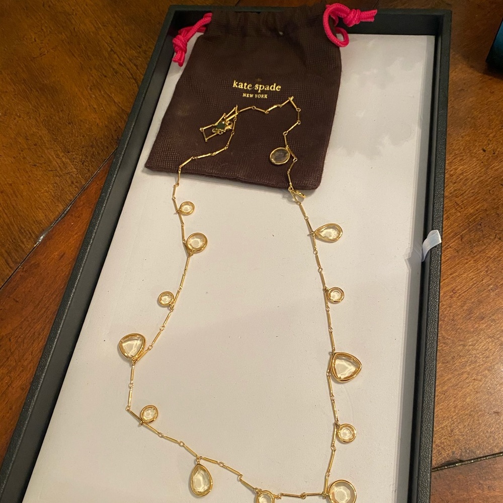 Kate spade gold necklace ❤️😍